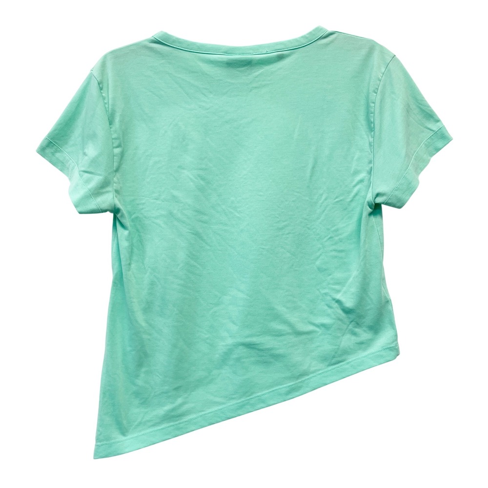 Gymshark Women's Mint Green Asymmetrical Hem Short Sleeve Workout T-Shirt Size S - Picture 2 of 5